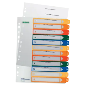 Leitz PC-beschriftbares Register, PP, extrabreit